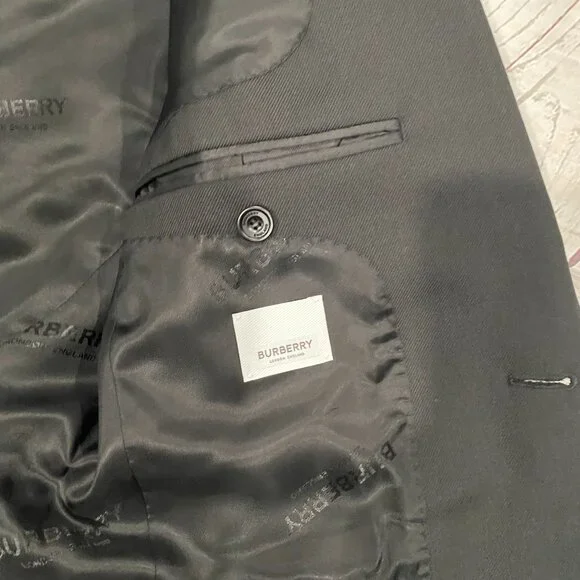 Burberry leather cuff wool blazer  (2022 Runway piece) - Picture 6 of 10